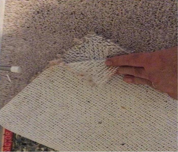 example of carpet delamination